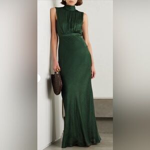 SALONI
Fleur jacquard halterneck gown